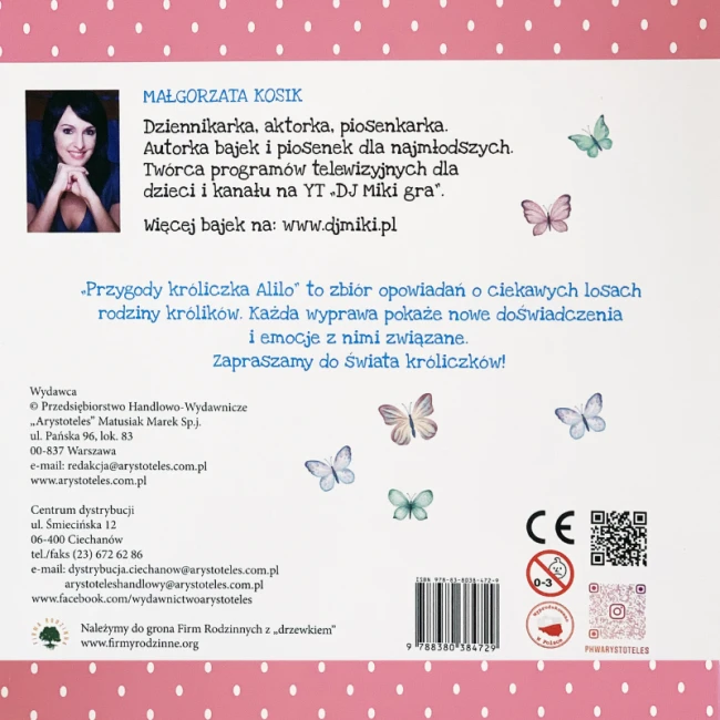 Książka "Przygody króliczka Alilo" + płyta DVD: Gosia Kosik