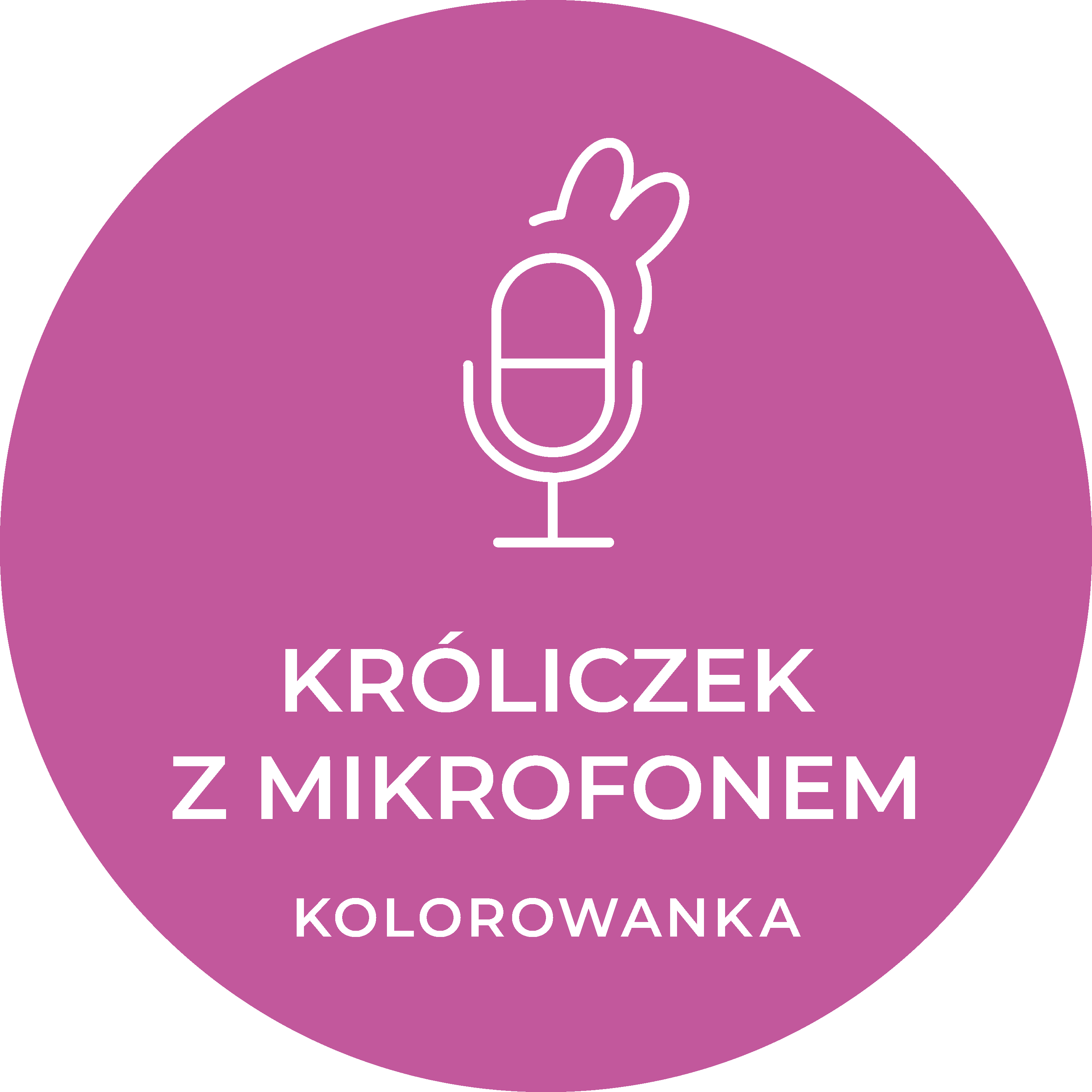 Kolorowanka Króliczek z mikrofonem