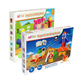 Zestaw: Klocki magnetyczne Alilo (30 el.) + klocki magnetyczne Alilo (40 el.)