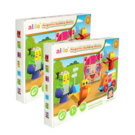 Zestaw: Klocki magnetyczne Alilo (40 el.) + klocki magnetyczne Alilo (40 el.)