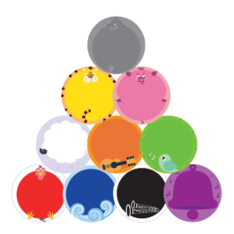 Zestaw 9 kart z kolorami dla Alilo Smarty Bunny R1