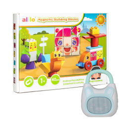Zestaw: Alilo Pocket Bunny K1 + klocki magnetyczne Alilo (40 el.)