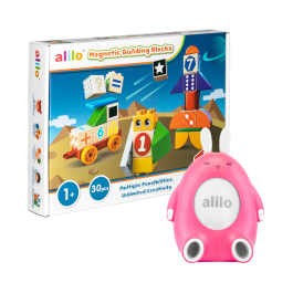 Zestaw: Alilo Happy Bunny P1 + klocki magnetyczne Alilo (30 el.)