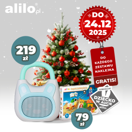 Zestaw: Alilo Pocket Bunny K1 + klocki magnetyczne Alilo (30 el.)