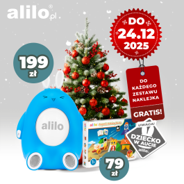 Zestaw: Alilo Happy Bunny P1 + klocki magnetyczne Alilo (30 el.)