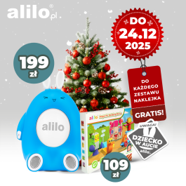 Zestaw: Alilo Happy Bunny P1 + klocki magnetyczne Alilo (40 el.)