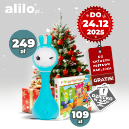 Zestaw: Alilo Smarty Bunny R1 + klocki magnetyczne Alilo (40 el.)